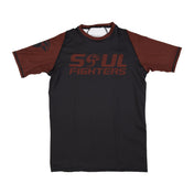 Soul Fighters Rank Rash Guard Short Sleeve Brown