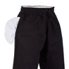 10 oz. Middleweight Brushed Cotton Elastic Waist Pants - Black