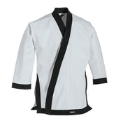 12 oz. Traditional Tang Soo Do Jacket with Cuff White Black