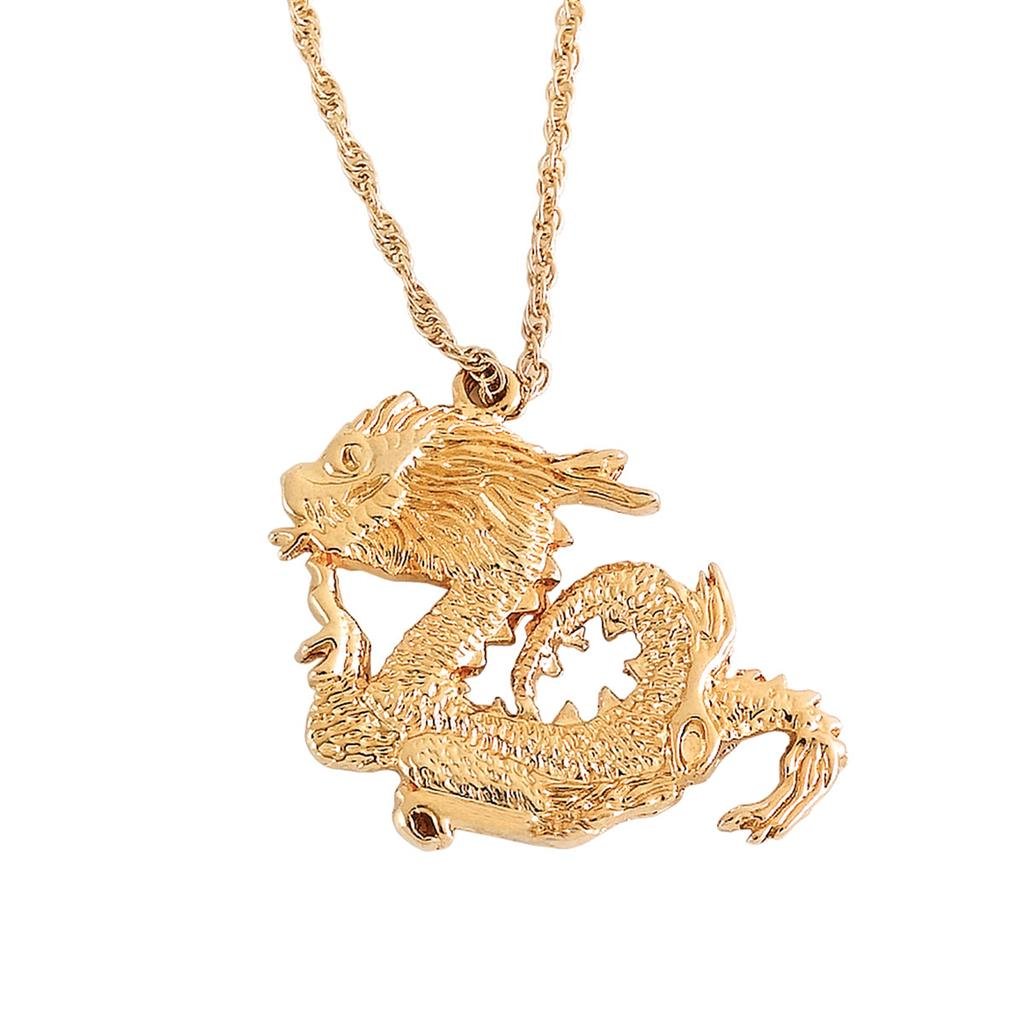 14K Gold Plated Necklace - Dragon