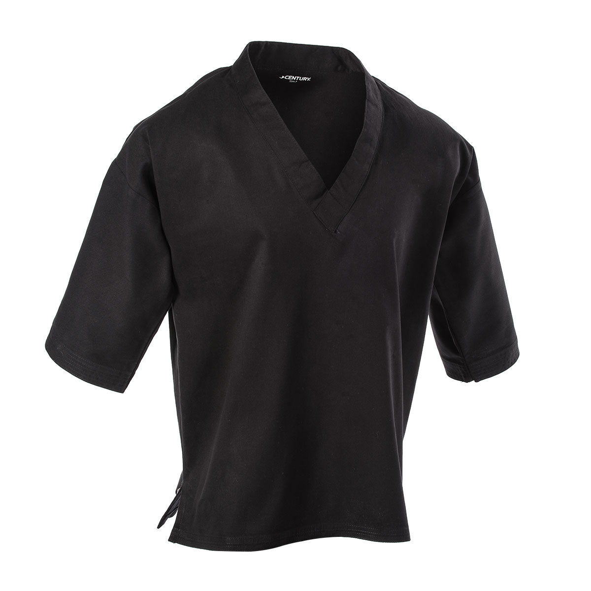 8 oz. Middleweight Brushed Cotton Pullover Top Black