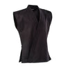 8 oz. Middleweight Brushed Cotton Sleeveless Traditional Jacket Black