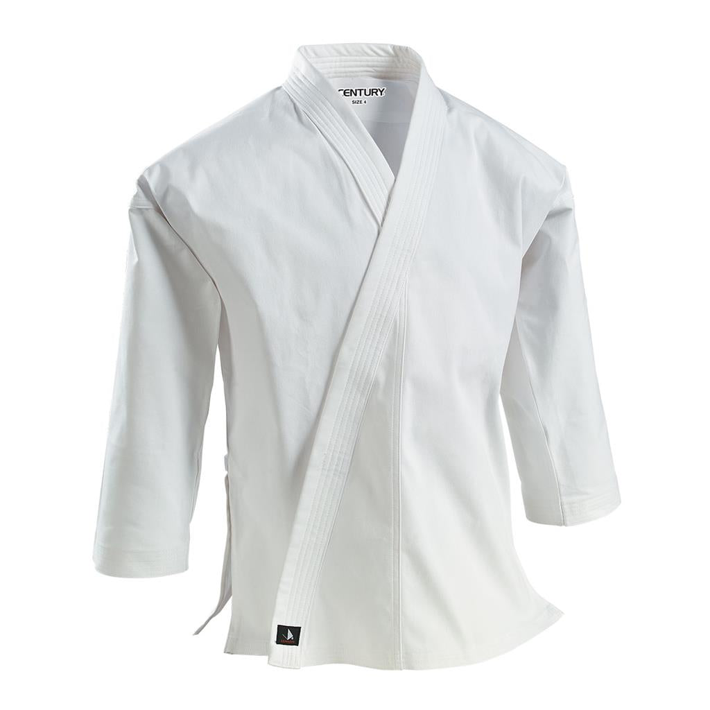 8 oz. Middleweight Brushed Cotton Traditional Jacket White