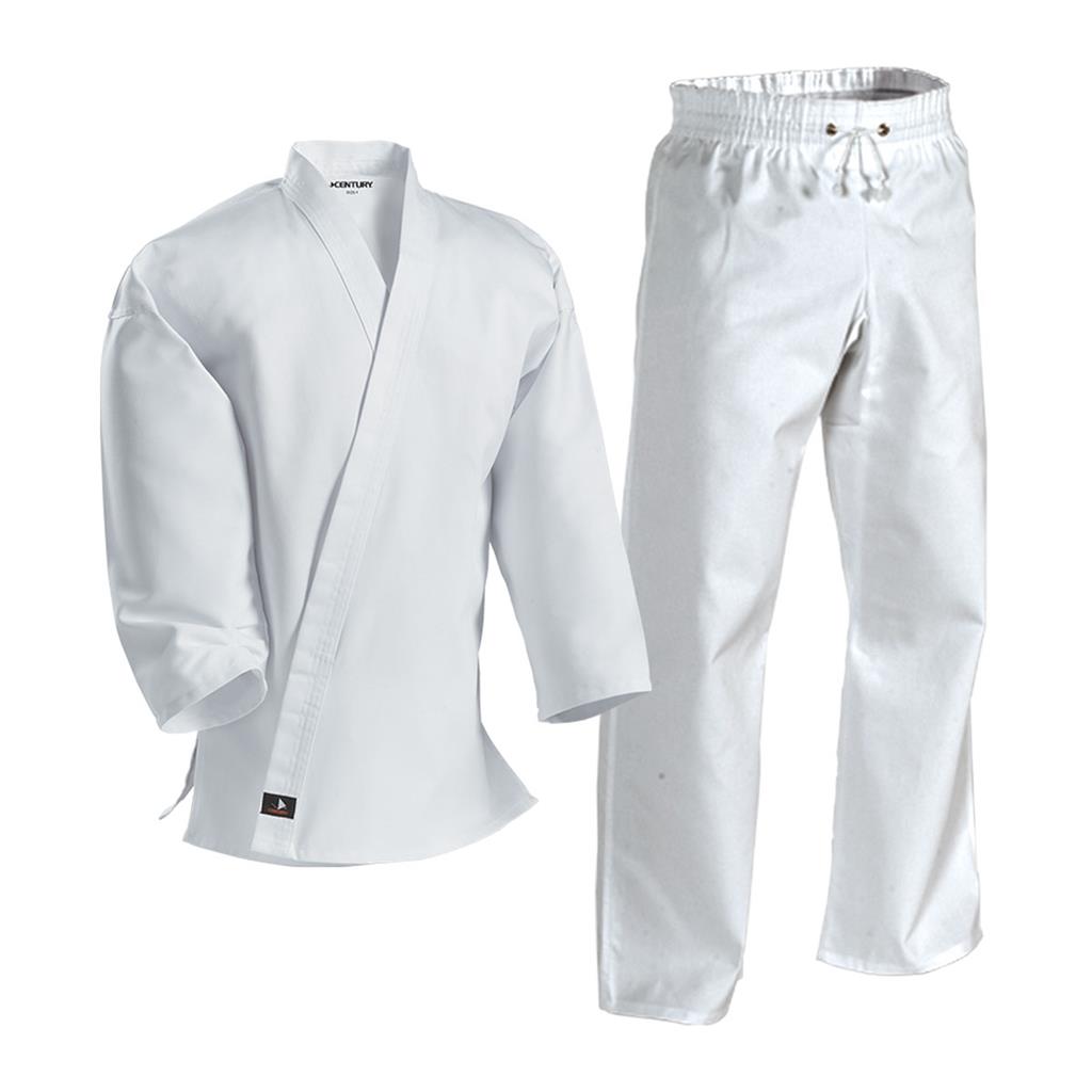 8 oz. Middleweight Uniform with Elastic Pant White
