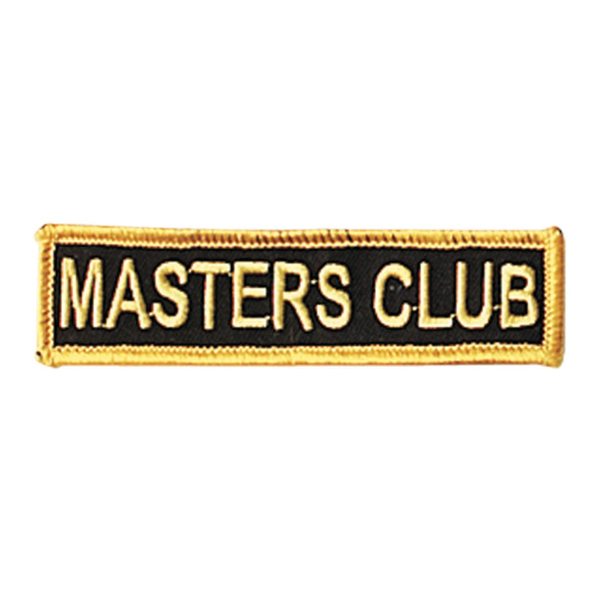 Black/Gold Masters Club Patch