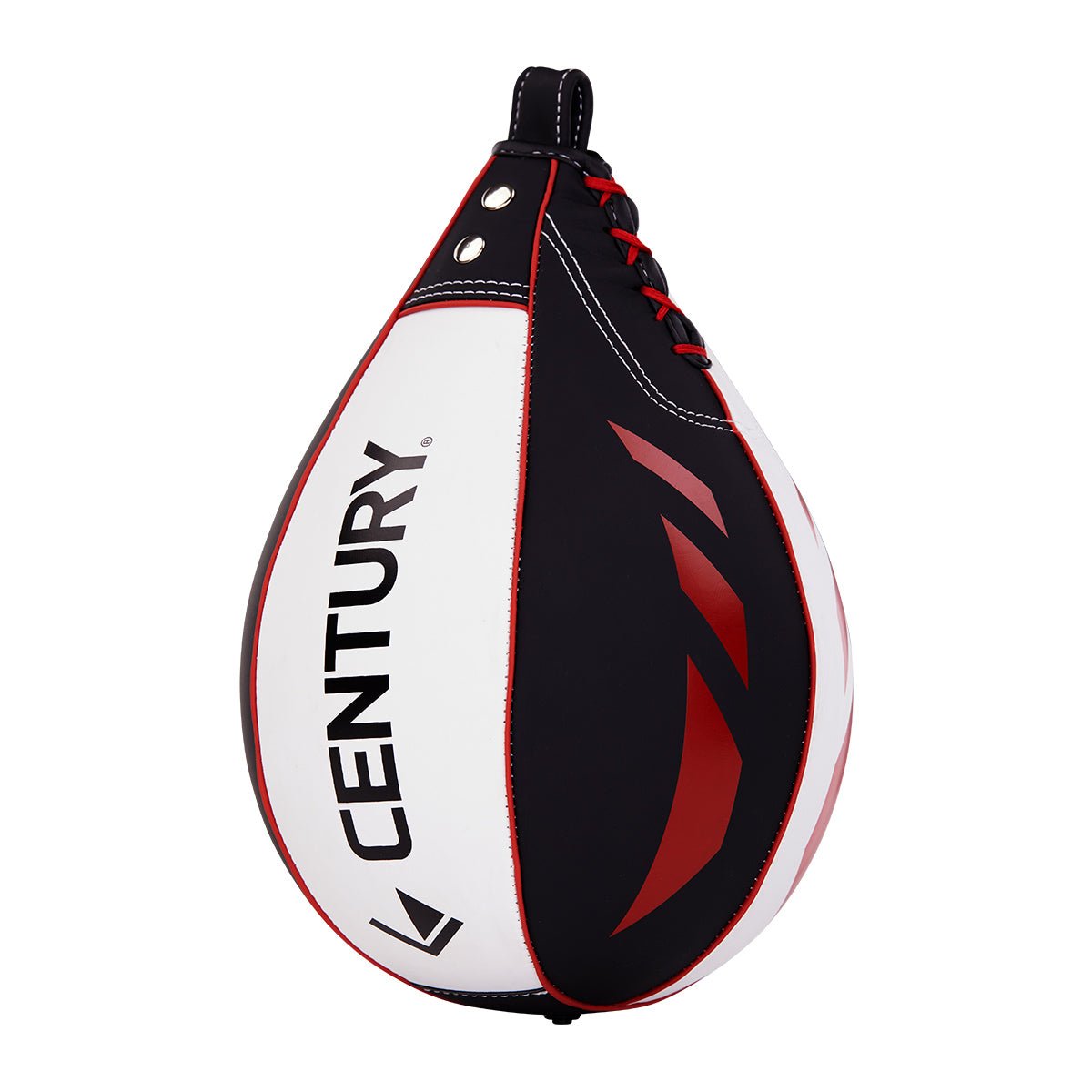 Century Brave 7" Speed Bag - Black Boxing Training Bag With Reinforced Piping & Stainless Steel Hardware