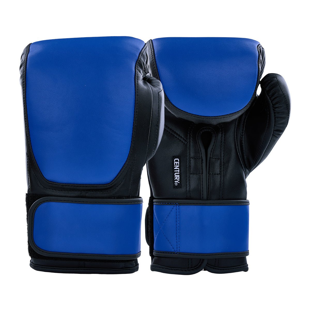 Century Solid Leather Bag Glove With Wrist Support Blue