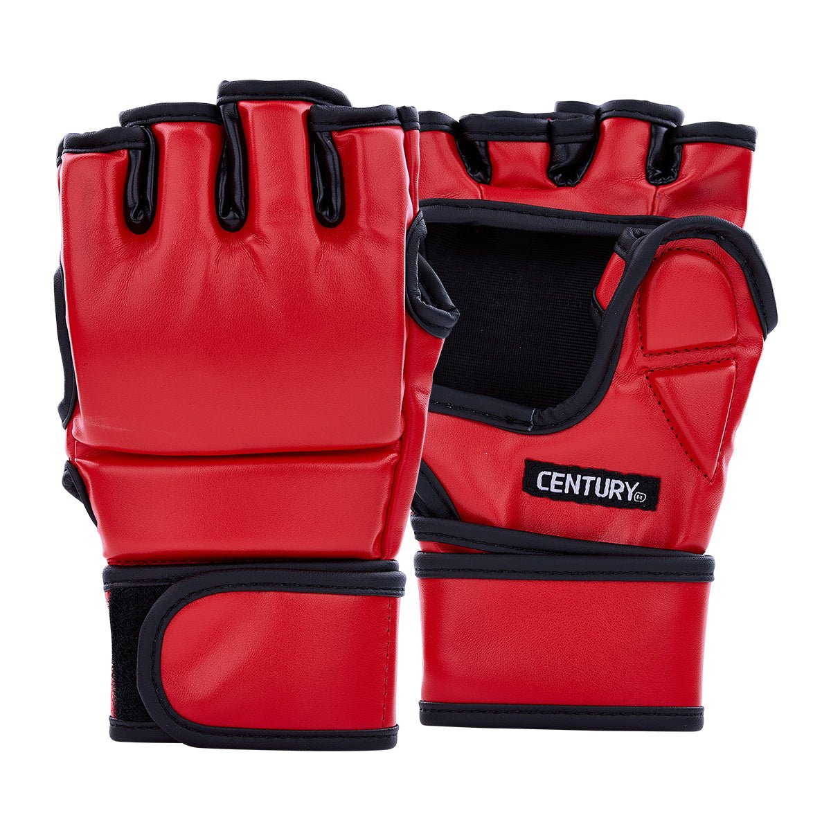 Century Solid MMA Open Palm Glove Red
