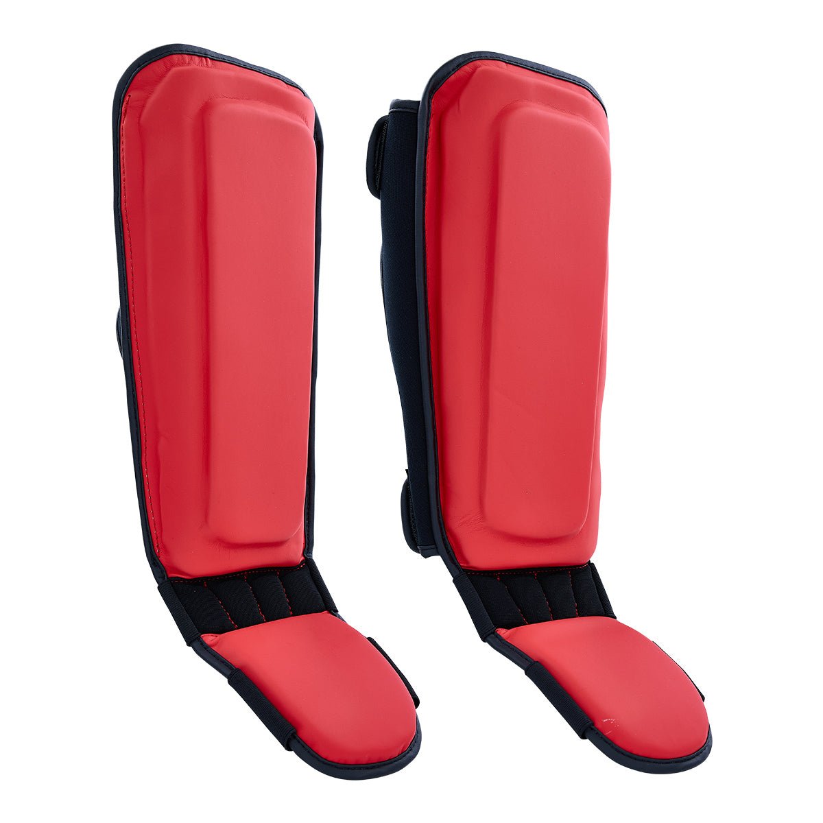 Century Solid Shin Instep Guards Red