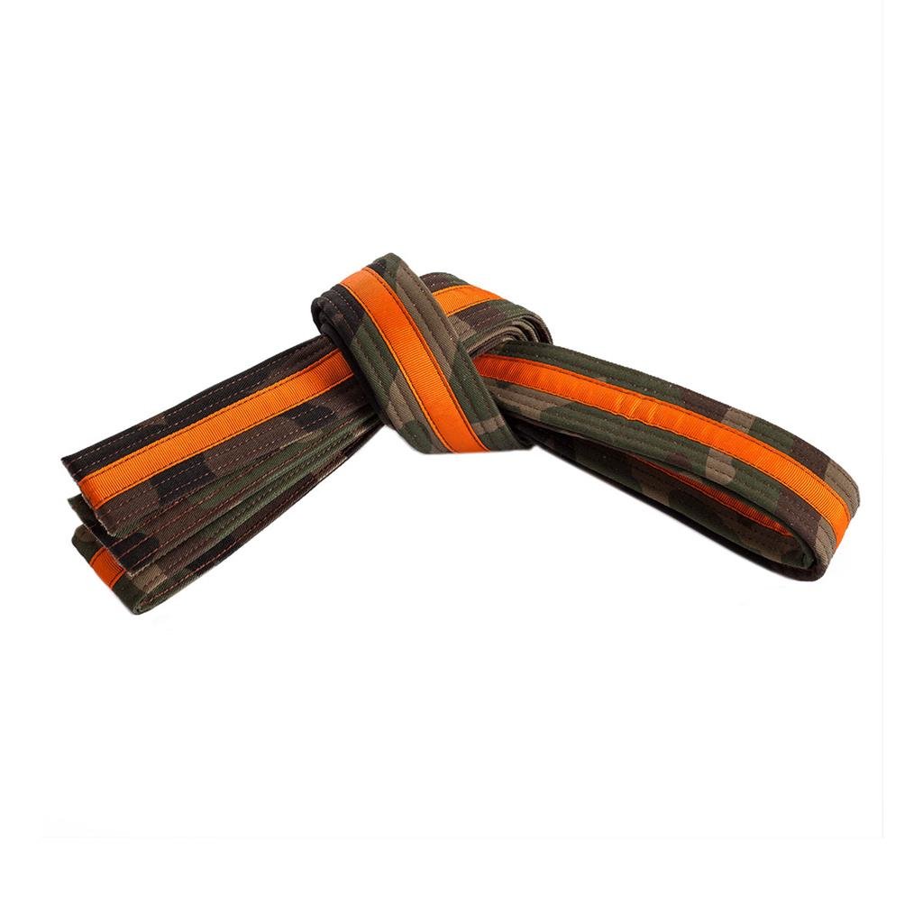 Double Wrap Striped Camo Belt Camo Orange