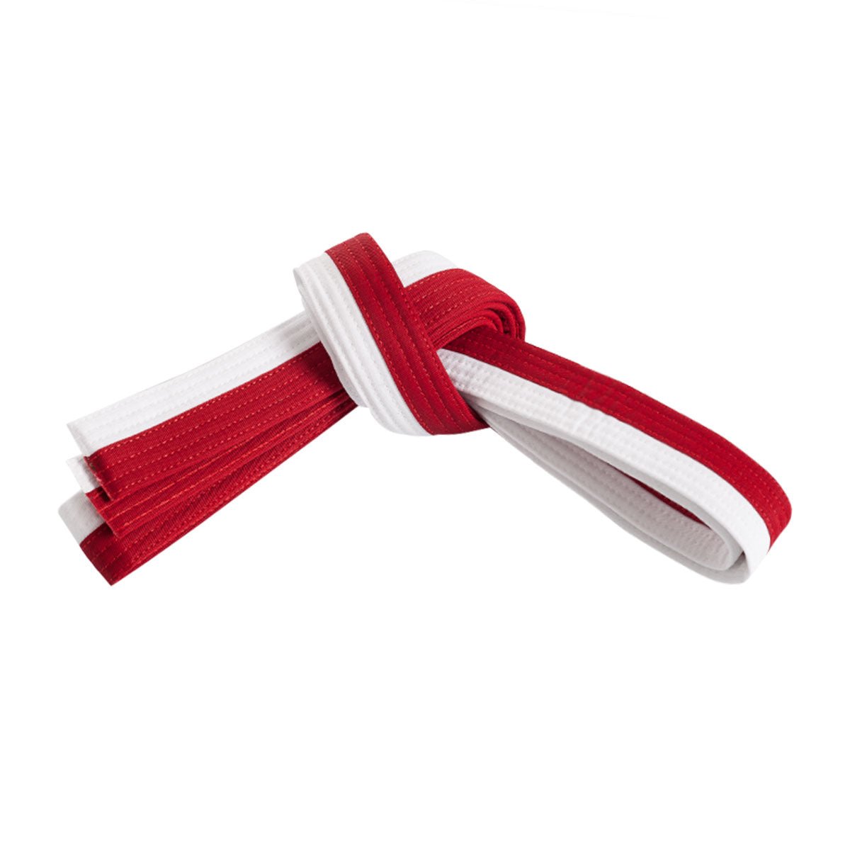 Double Wrap Two Tone Belt White Red