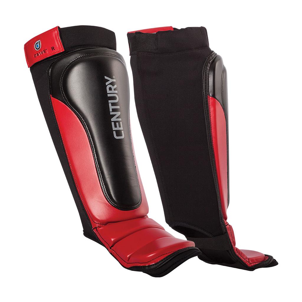 Drive MMA Shin Instep Guards Red/Black