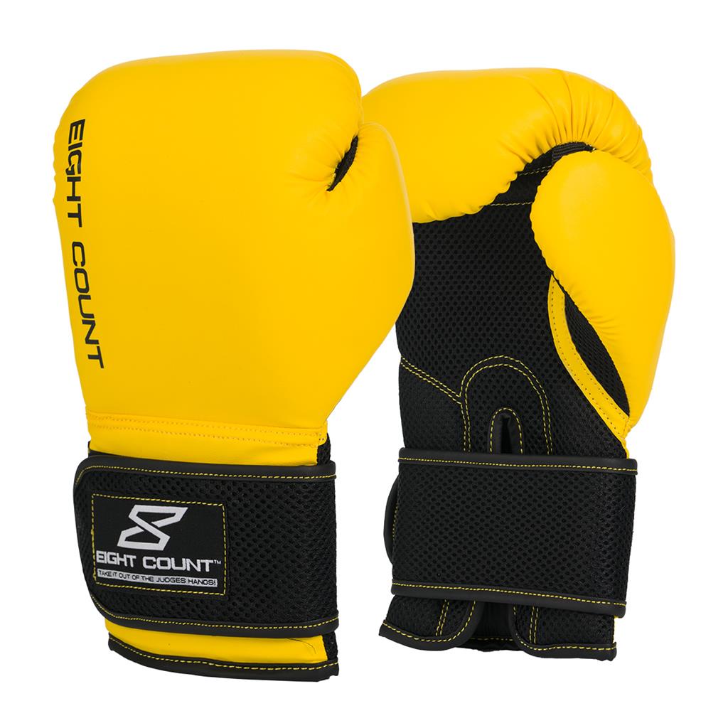 Eight Count Classic Boxing Glove Yellow
