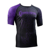 Gameness Men's Short Sleeve Pro Rank Rash Guard Purple
