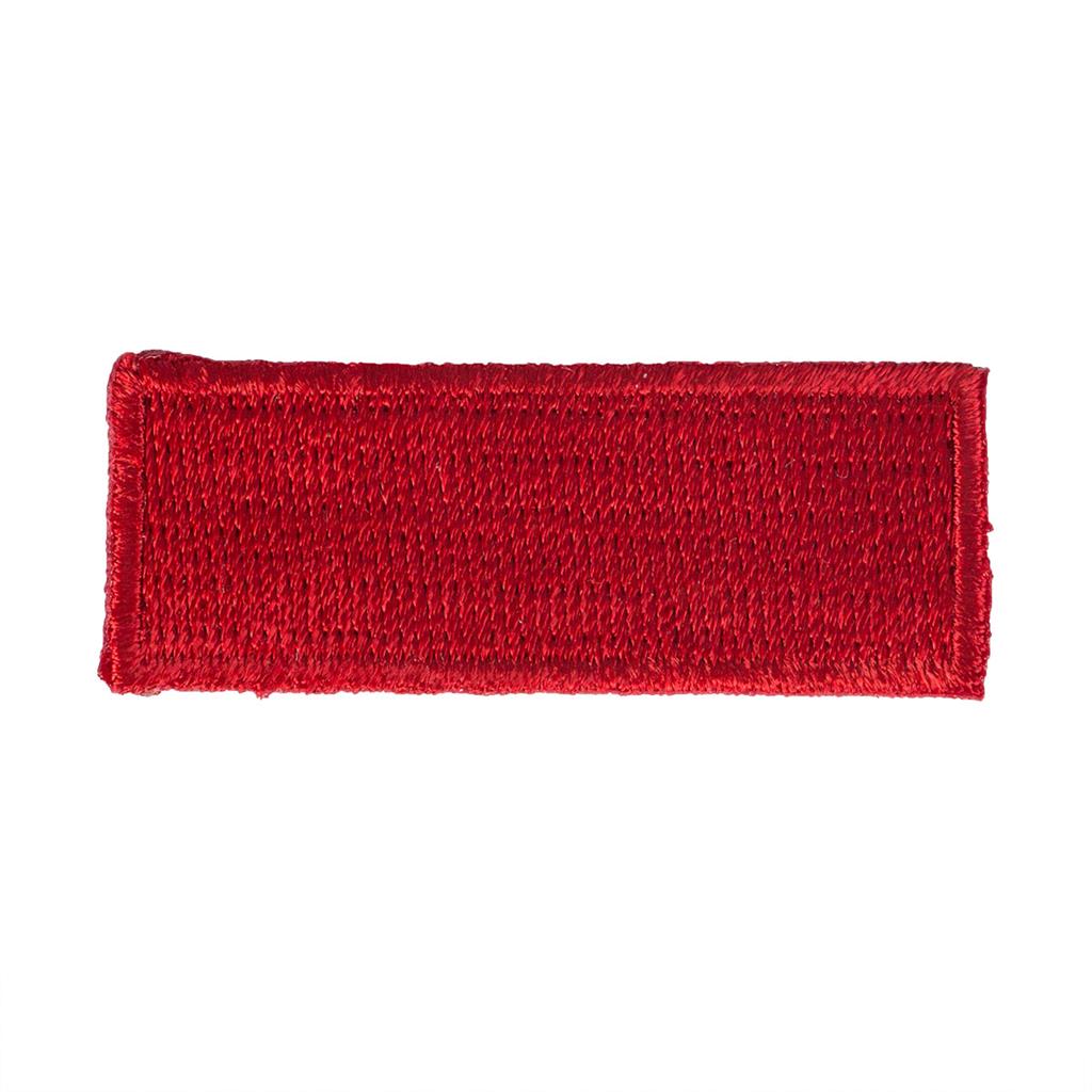 Iron On Stripe Patch - 10 pack Red
