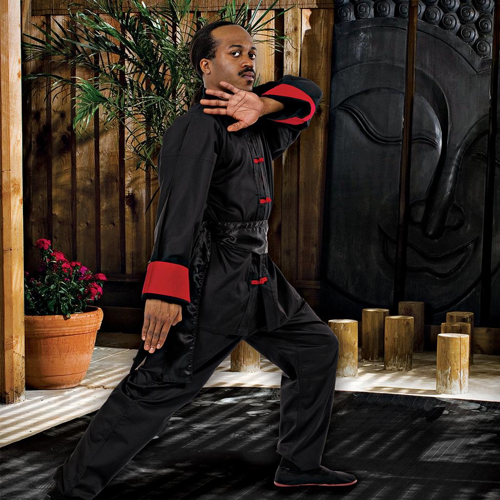 Chinese Traditional Shaolin Temple Warrior Monk's Robe Martial Arts Kung Fu  Uniform Training Suit Baggy Pants Belt (Black, Kids-130cm) : Amazon.in:  Clothing & Accessories