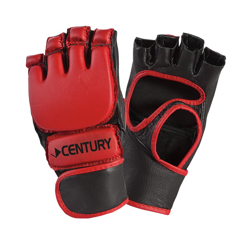 Open Palm/Finger Bag Gloves Red Black