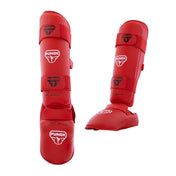 Punok WKF Approved Shin Instep Red