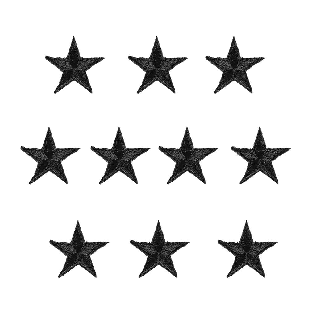 Star Patches - 10 Pack Color: Purple Size: 1
