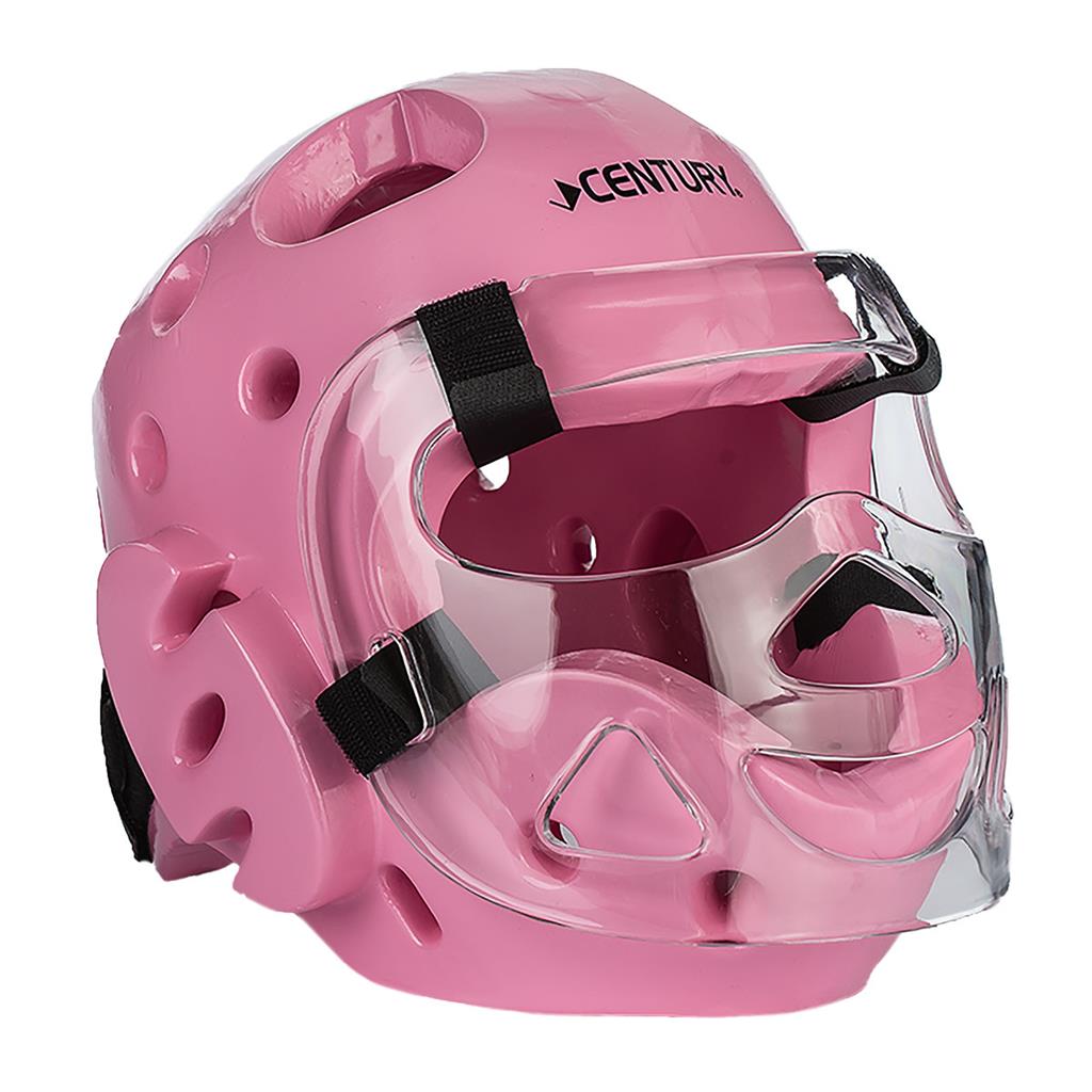 Student Sparring Headgear with Face Shield Pink