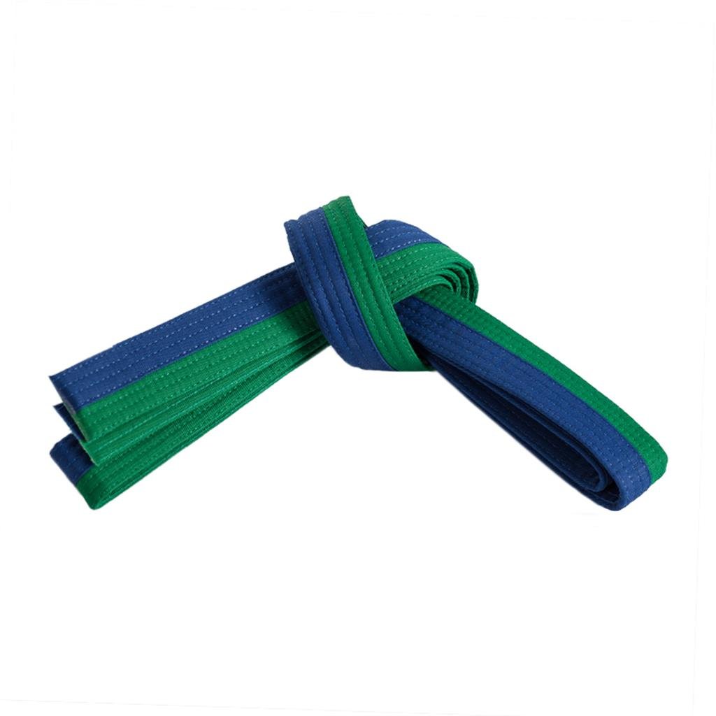 Two-Tone Single-Wrap Belts Green/Blue